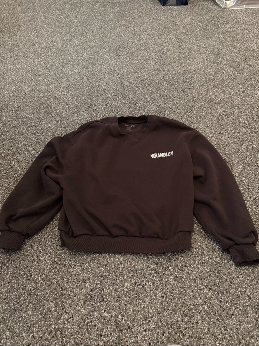 Wrangler Dark Brown Crewneck Sweatshirt
